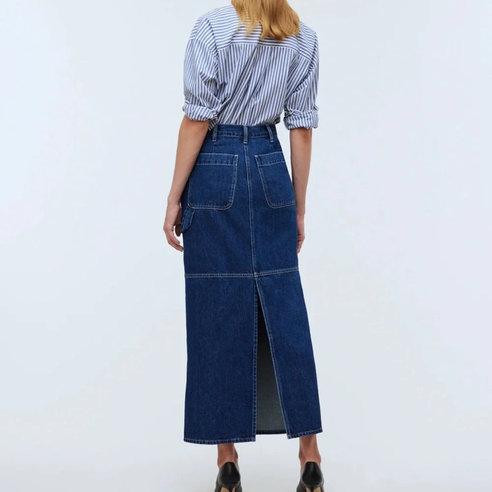Denim Midi Skirt